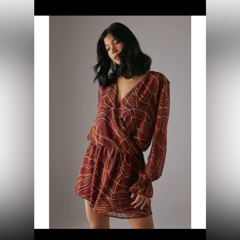 NWT Warehouse long sleeve flowy dress